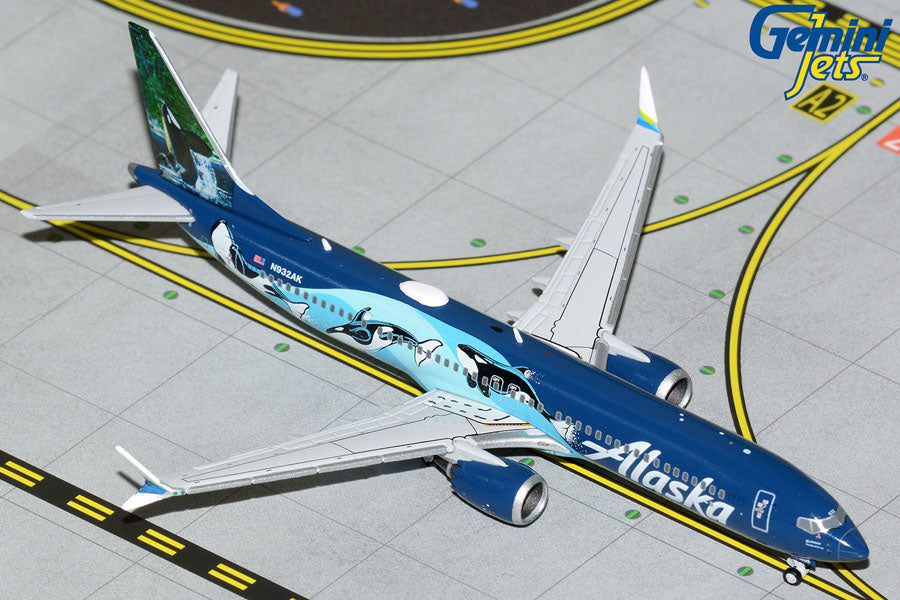 1/400 Alaska Airlines B737 MAX 9 N932AK "West Coast Wonders" (Orcas)