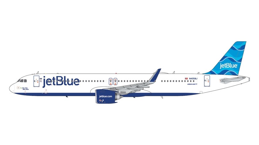 1/400 JetBlue Airways A321neo N4058J Streamers tail design