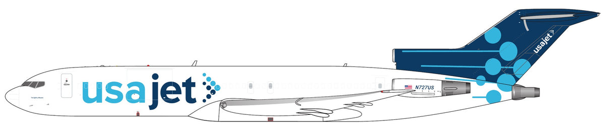 1/400 USAJet Airlines B727-200F/Adv. N727US (Last Operating 727 in the U.S.)