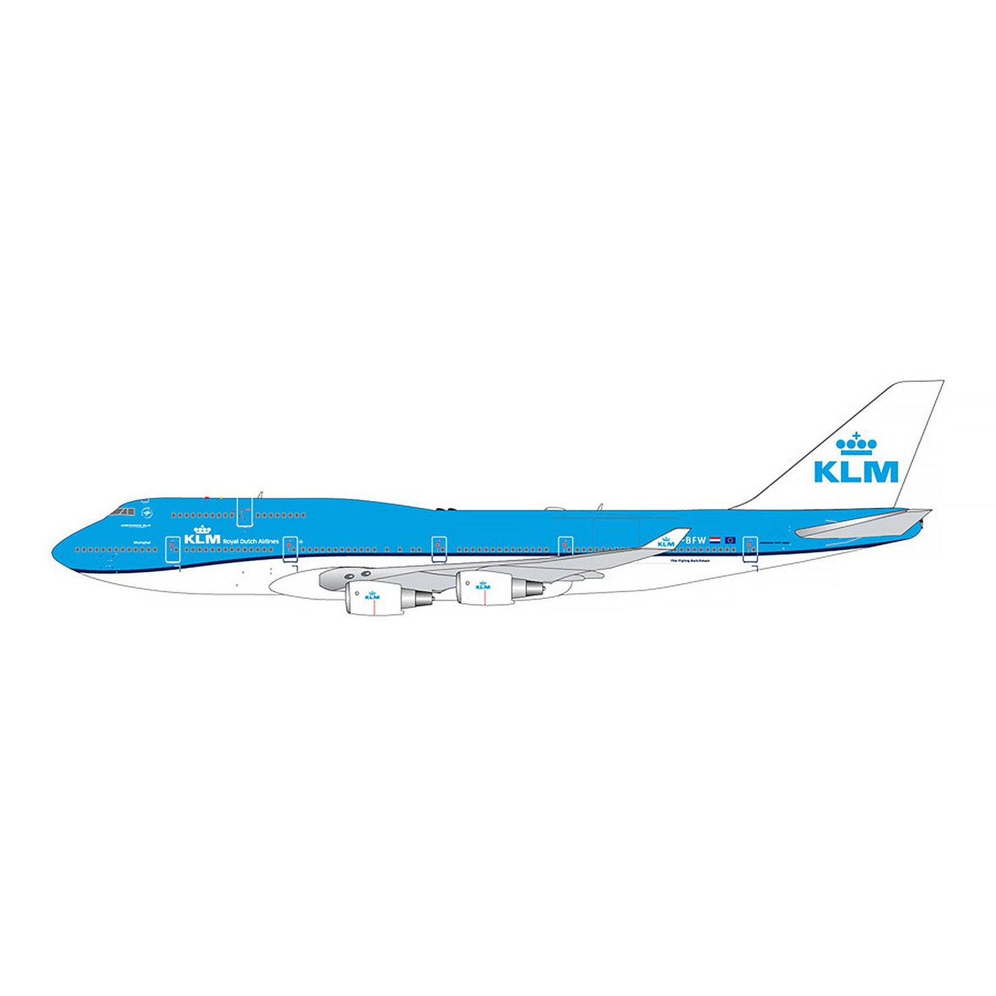 1/400 KLM B747-400M New Livery PH-BFW