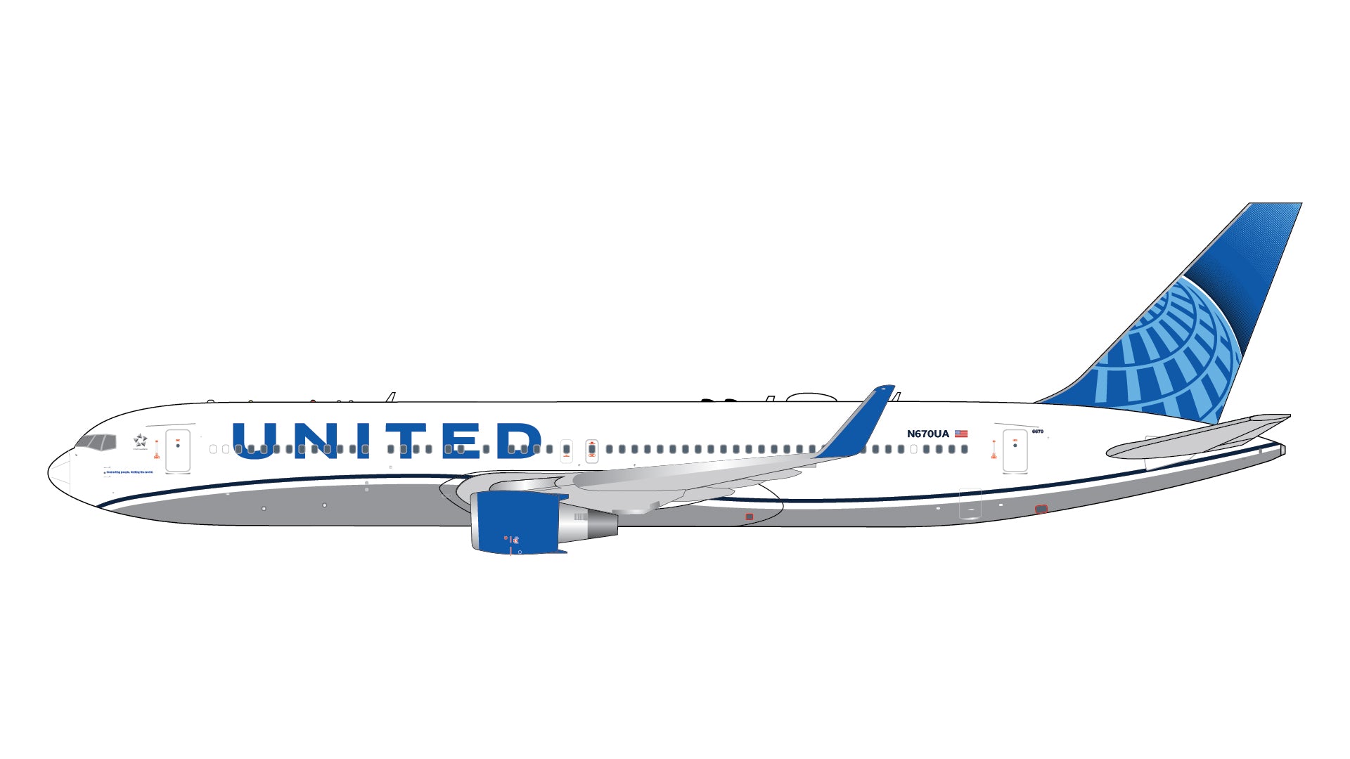 1/400 B767-300ER United N670UA