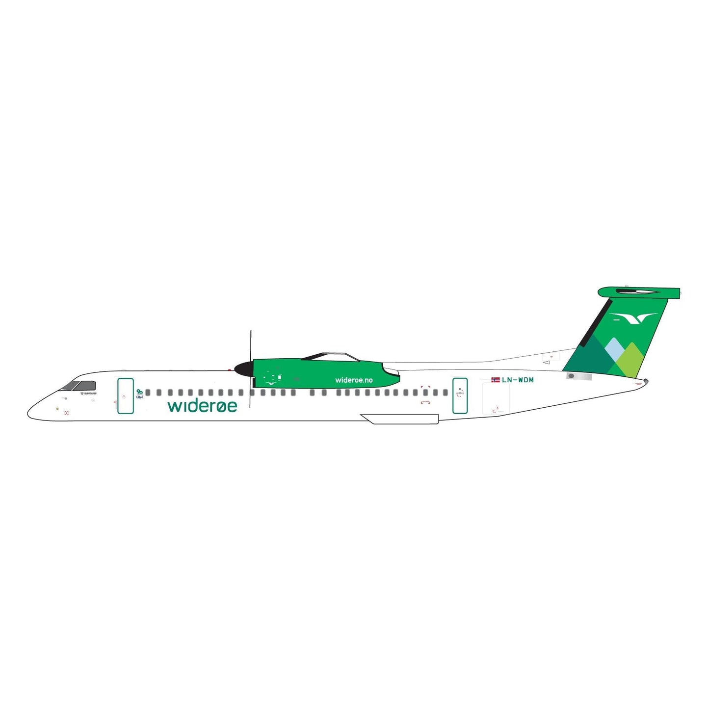 1/400 Widerøe Dash 8 Q400 LN-WDM
