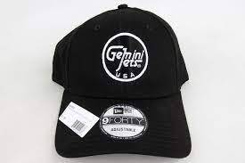 GeminiWear New Era 9Forty Black Cap w/ White GJ Logo ONE SIZE