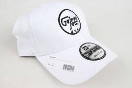 GeminiWear New Era 9Forty White Cap w/ Black GJ Logo ONE SIZE