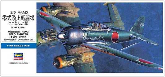 1/72 MITSUBISHI A6M3 ZERO FIGHTER TYPE 22/32