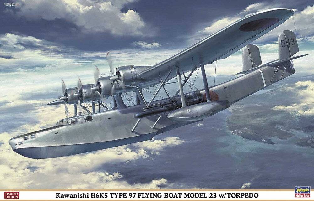 1/72 Kawanishi H6K5 TYPE 97 FLYING BOAT MODEL 23 w/TORPEDO