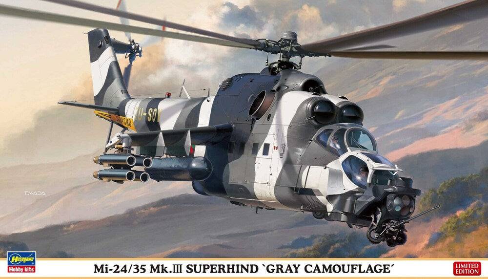 1/72  Mi-24/35 Mk.III SUPERHIND GRAY CAMOUFLAGE