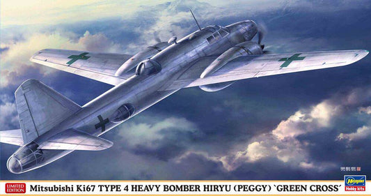 1/72  Mitsubishi Ki67 TYPE 4 HEAVY BOMBER HIRYU PEGGY  - GREEN CROSS -