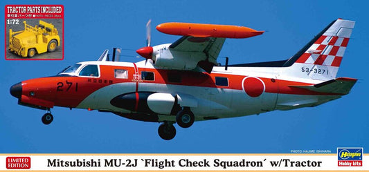 1/72  Mitsubishi MU-2J  - Flight Check Squadron -  w/Tractor