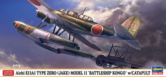 1/72  Aichi E13A1 TYPE ZERO (JAKE) MODEL 11 BATTLESHIP KONGO w/CATAPULT