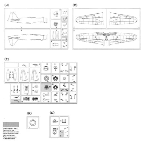 1/48  ZERO FIGHTER TYPE 21 and TYPE 99 CARRIER DIVE-BOMBER MODEL 11 and TYPE 97 CARRIER ATTACK-BOMBE