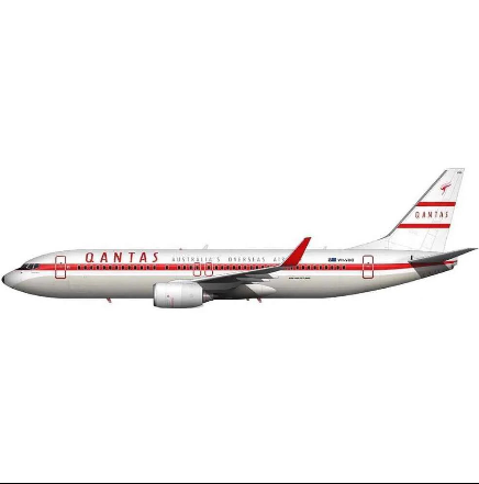 1/200 ANA B737-800 with Retro QANTAS Decals