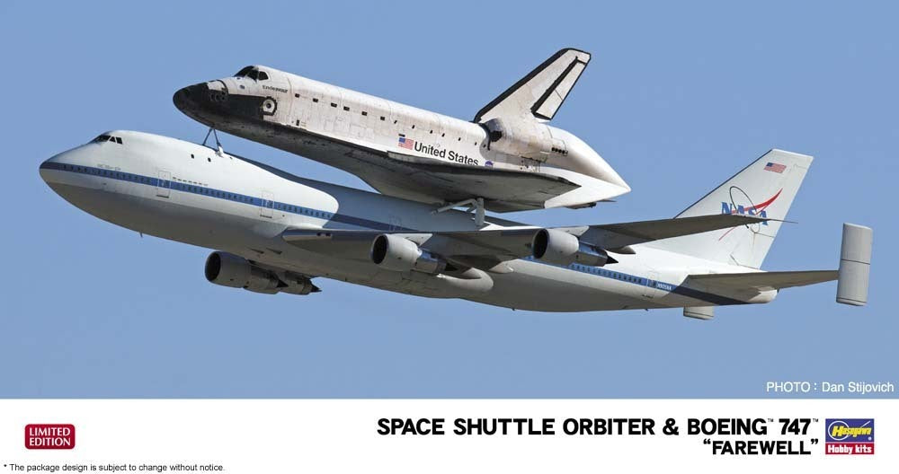 1/200 Space Shuttle Orbiter & Boeing 747 "Shuttle Carrier Aircraft"