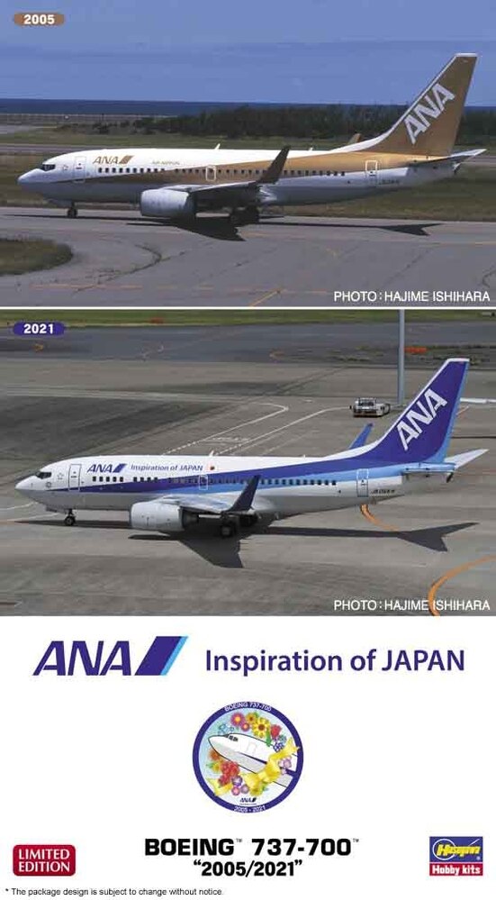 1/200  ANA BOEING 737-700  - 2005/2021 -  Two kits in the box