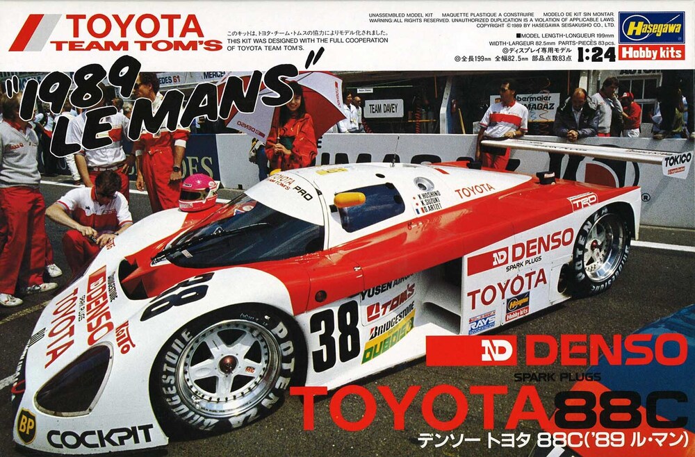 1/24 DENSO TOYOTA 88C  - 1989 LE MANS -