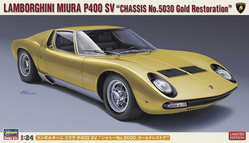 1/24 LAMBORGHINI MIURA P400 SV  - CHASSIS No.5030 Gold Restoration -