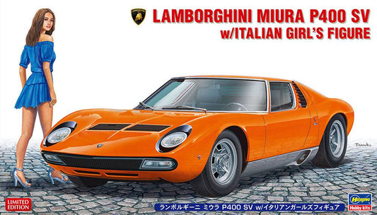 1/24  LAMBORGHINI MIURA P400 SV w/ITALIAN GIRL S FIGURE