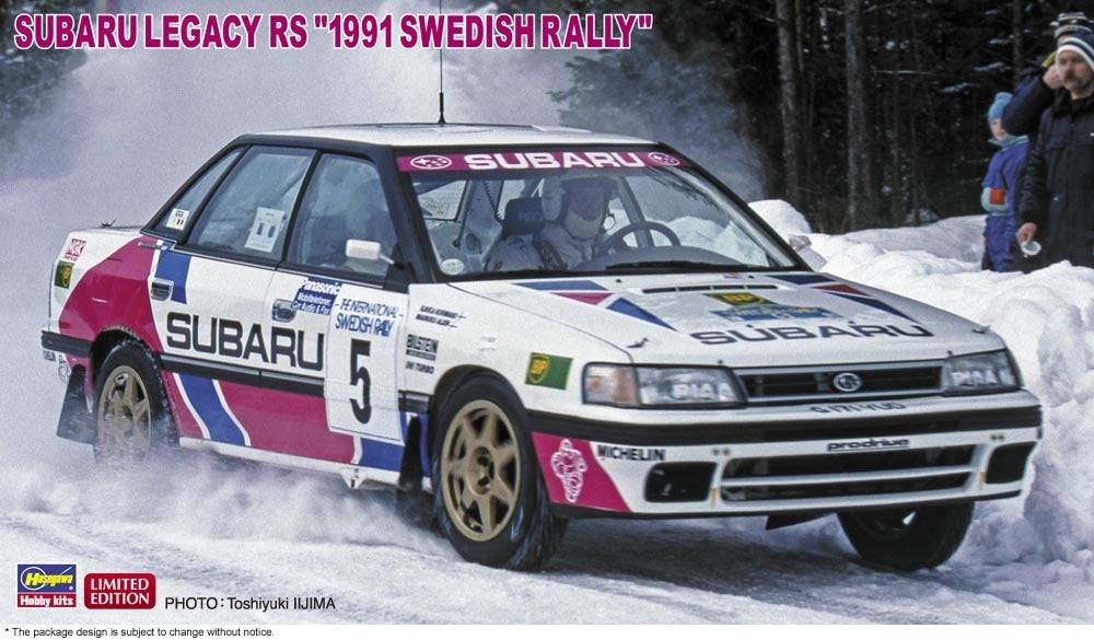 1/24 SUBARU LEGACY RS  - 1991 SWEDISH RALLY -