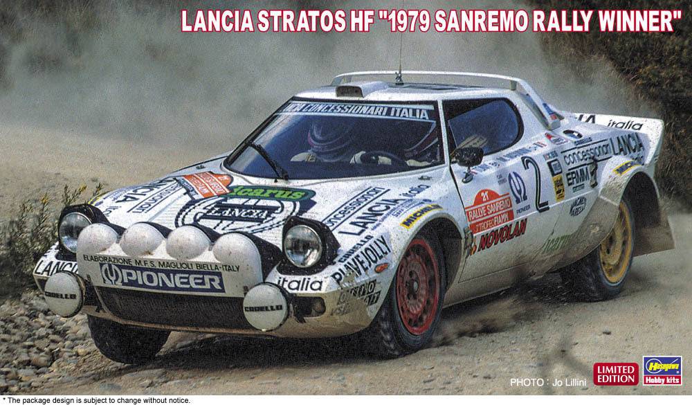 1/24  LANCIA STRATOS HF  - 1979 SANREMO RALLY WINNER -