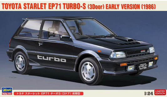 1/24  TOYOTA STARLET EP71 TURBO-S (3Door) EARLY VERSION