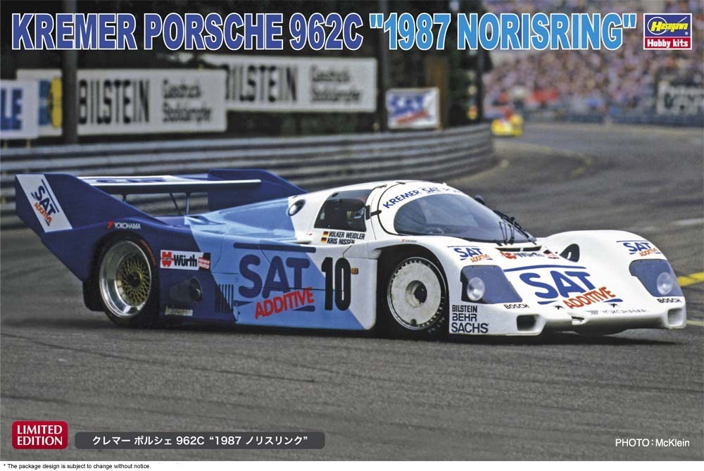 1/24  KREMER PORSCHE 962C  - 1987 NORISRING -