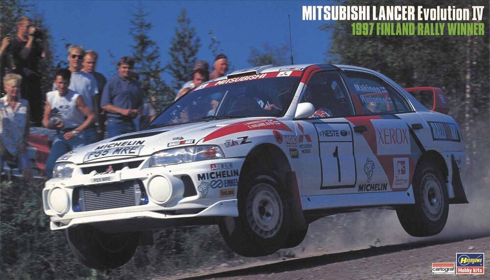 1/24  MITSUBISHI LANCER Evolution IV 1997 FINLAND RALLY WINNER