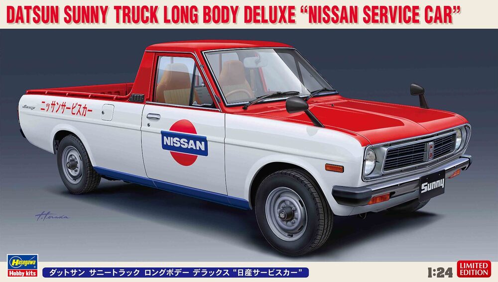 1/24  DATSUN SUNNY TRUCK LONG BODY DELUXE  - NISSAN SERVICE CAR -