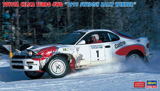 1/24  TOYOTA CELICA TURBO 4WD  - 1993 SWEDISH RALLY WINNER -