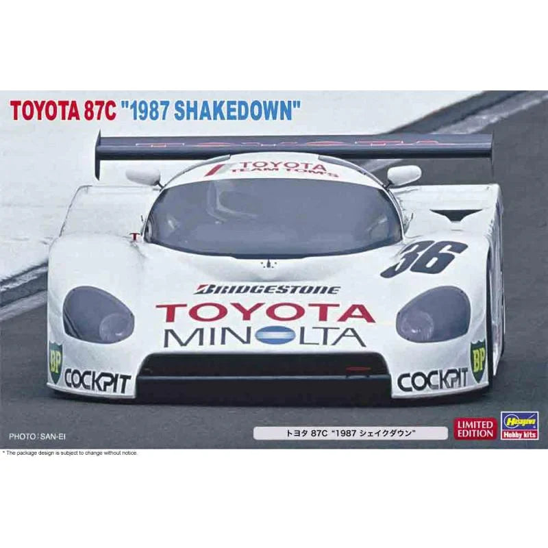 1/24  TOYOTA 87C  - 1987 SHAKEDOWN -