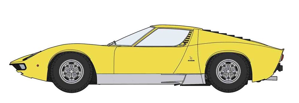 1/24 Lamborghini Miura P400 Sv "Detail Up Version Yellow Body"