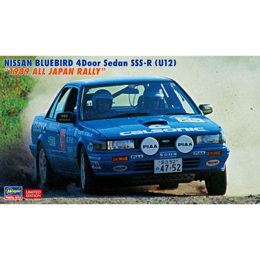 1/24  NISSAN BLUEBIRD 4Door Sedan SSS-R U12  - 1989 ALL JAPAN RALLY -