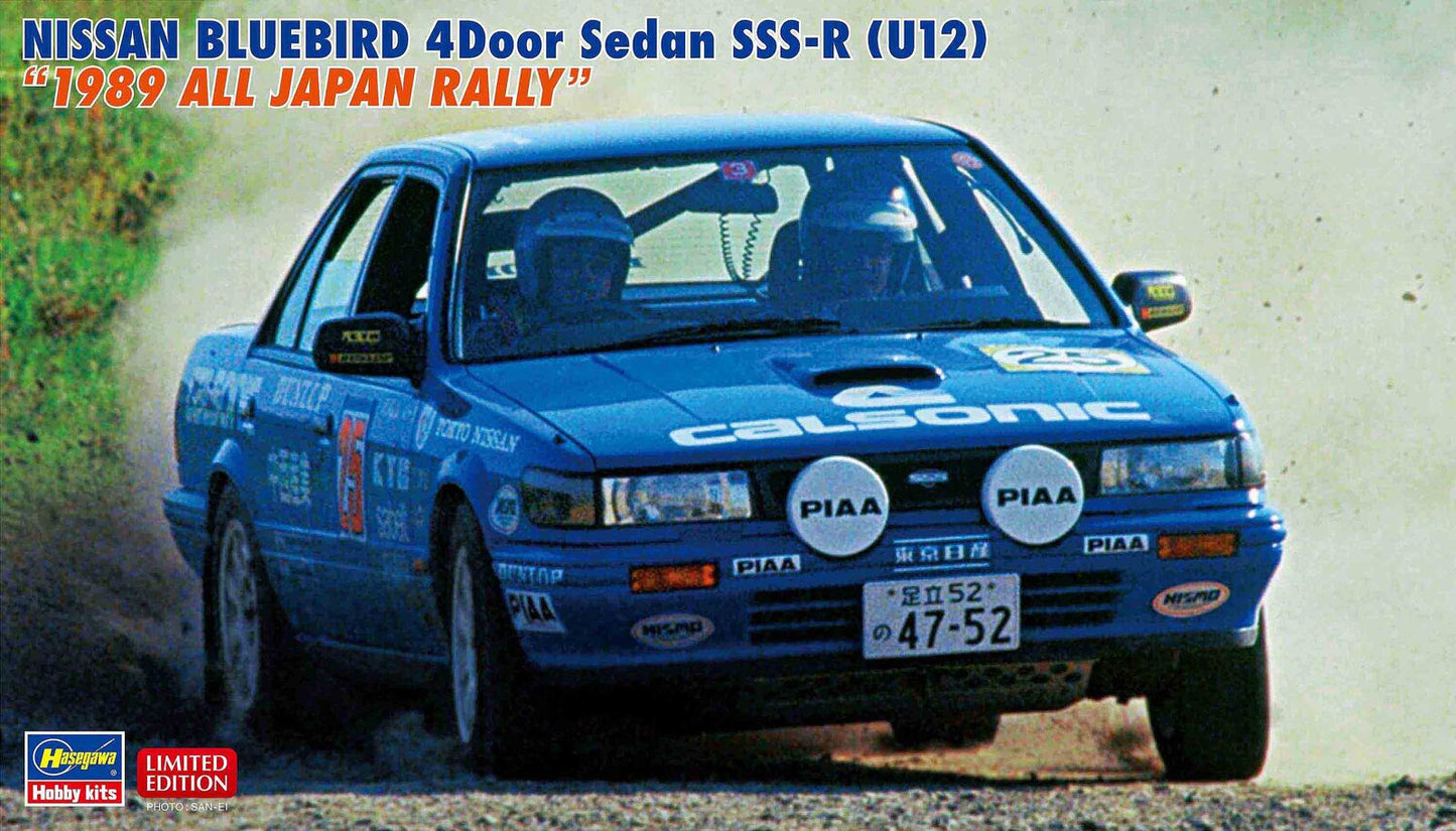 1/24  NISSAN BLUEBIRD 4Door Sedan SSS-R U12  - 1989 ALL JAPAN RALLY -