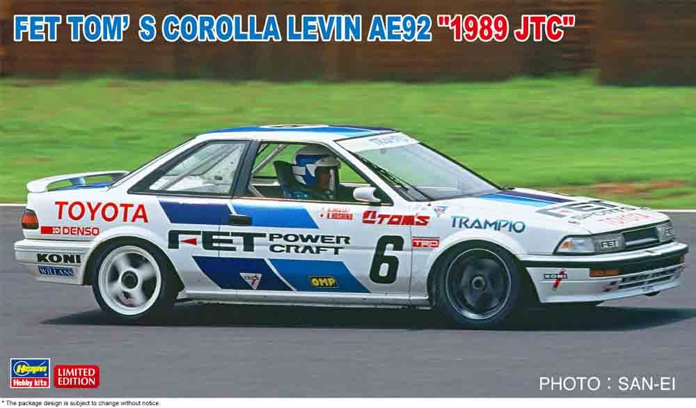 1/24  FET TOM S COROLLA LEVIN AE92  - 1989 JTC -