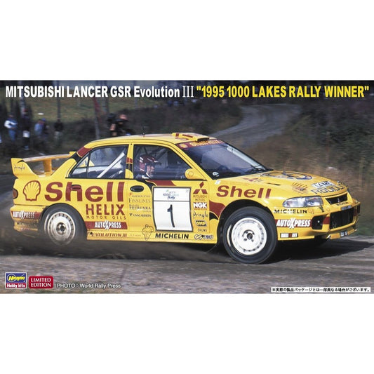 20560 1/24  MITSUBISHI LANCER GSR Evolution III  - 1995 1000 LAKES RALLY WINNER -