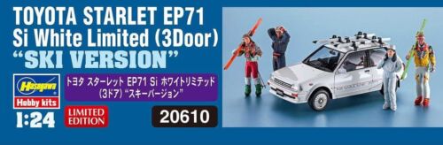 1/24 Toyota Starlet Ep71 SI White Limited (3door) Ski Version