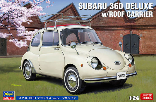 1/24 Subaru 360 Deluxe with Roof Carrier - Classic Car Model Kit