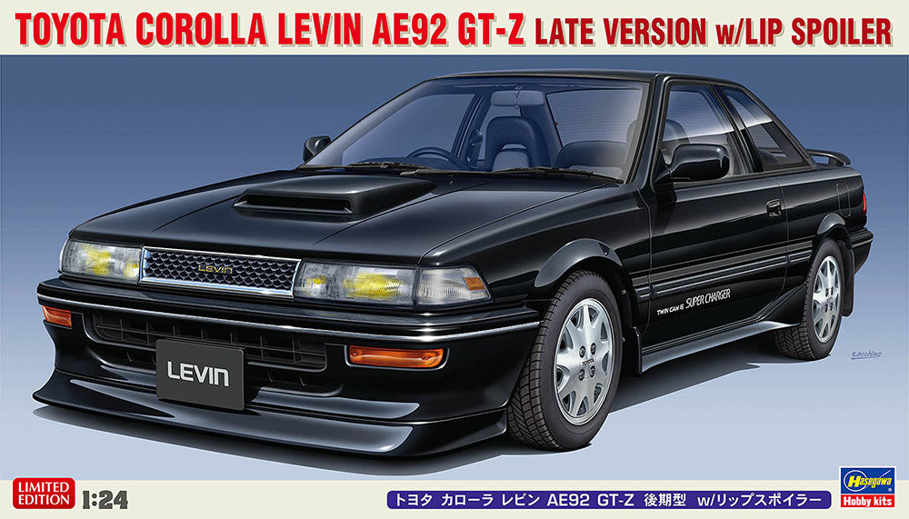 1/24 TOYOTA COROLLA LEVIN AE92 GT-Z LATE VERSION with LIP SPOILER