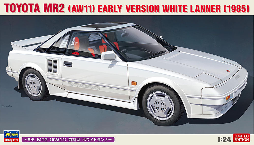 1/24 Toyota MR2 (AW11) Early Version White Lanner