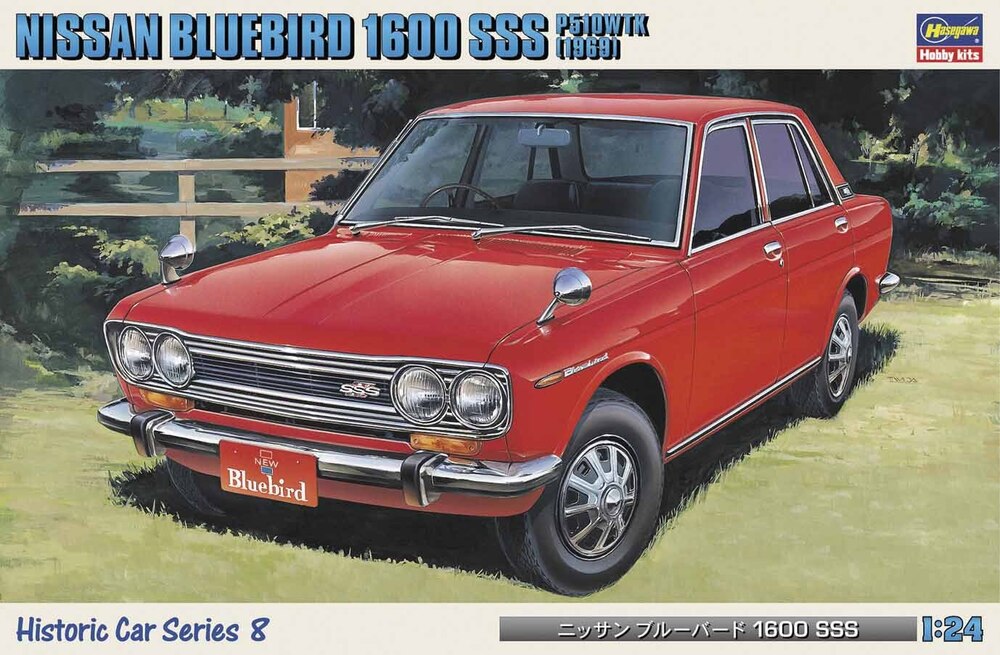 1/24  NISSAN BLUEBIRD 1600 SSS P510WTK  - 1969 -