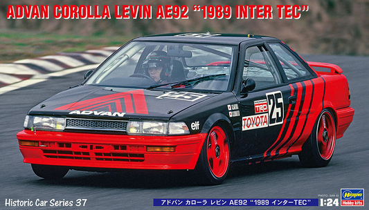 1/24  ADVAN COROLLA LEVIN AE92  - 1989 INTER TEC -