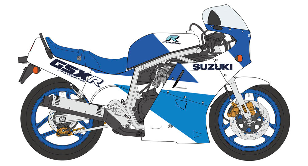 1/12 Suzuki GSX-R750 (H) (GR71G) “Blue/White Color”