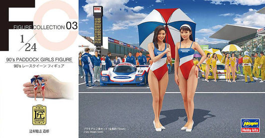 1/24 90 s PADDOCK GIRLS FIGURE Two kits in the box