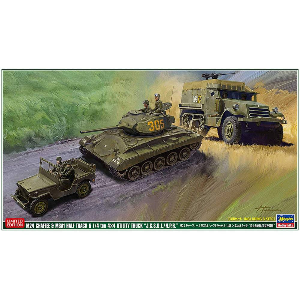 1/72 M24 and M3A1 and 1/4 ton 4x4 Utility