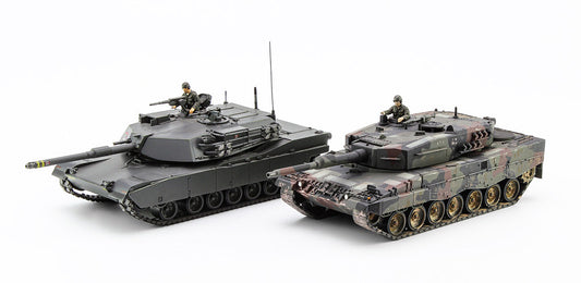 1/72 M-1 Abrams & Leopard 2 'Nato Main Battle Tank Combo' (Two Kits In The Box)