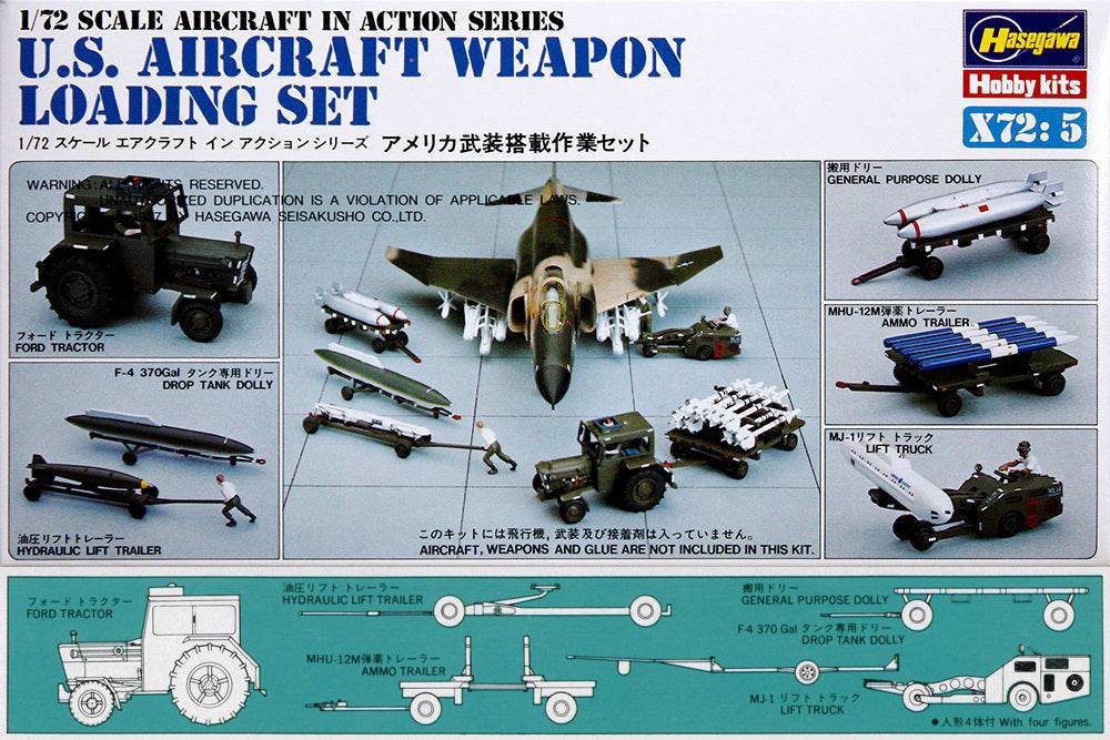 1/72 U.S. AIRCRAFT WEAPON LOADING SET