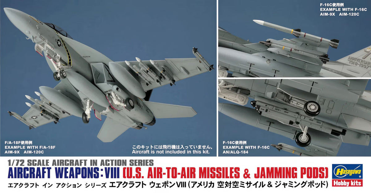 1/72 Aircraft Weapons: VIII (U.S. Air-To-Air Missiles & Jamming Pods)