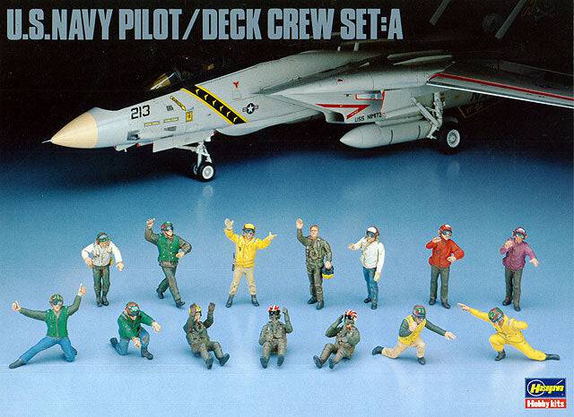 1/48 U.S. NAVY PILOT/DECK CREW SET A