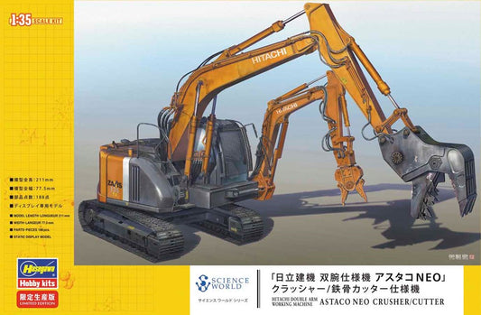 1/35  HITACHI DOUBLE ARM WORKING MACHINE ASTACO NEO CRUSHER/CUTTER