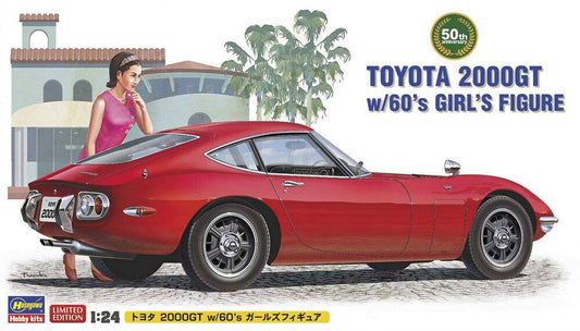 1/24  TOYOTA 2000GT w/60s GIRLS FIGURE