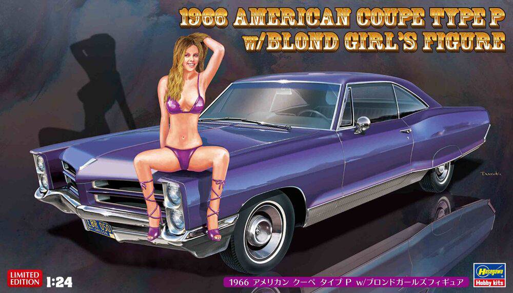 1/24  1966 AMERICAN COUPE TYPE P w/BLOND GIRLiS FIGURE